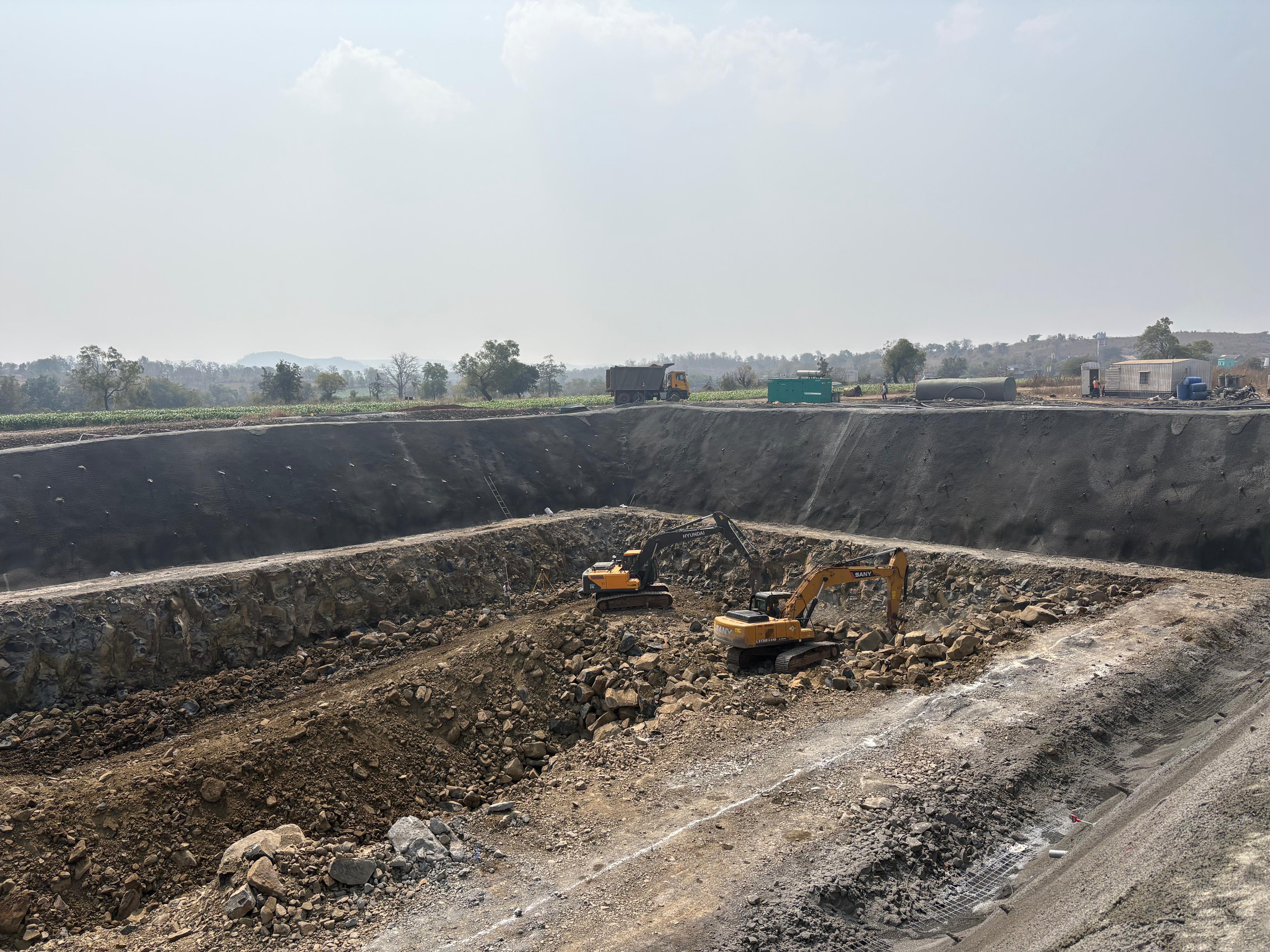 Railway site progress, Nanded Railway