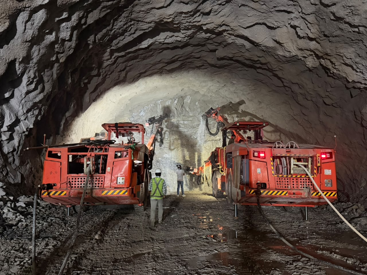 Tunnel interior with SCHWING shotcrete, Kadapa